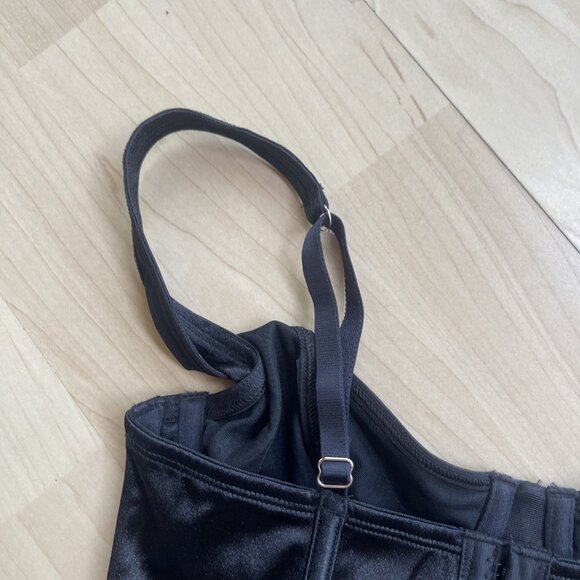 NEW La Senza Unlined Bra Top All Black Sexy Corset Bustier Sexy All Sz XS-XL - Picture 7 of 16